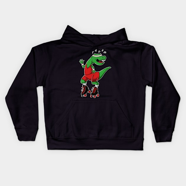 T-Rex Boogie Woogie Kids Hoodie by madebystfn